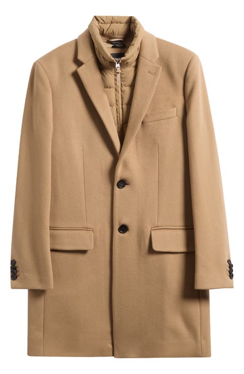 Skai-SLB Virgin Wool Coat with Removable Down Bib