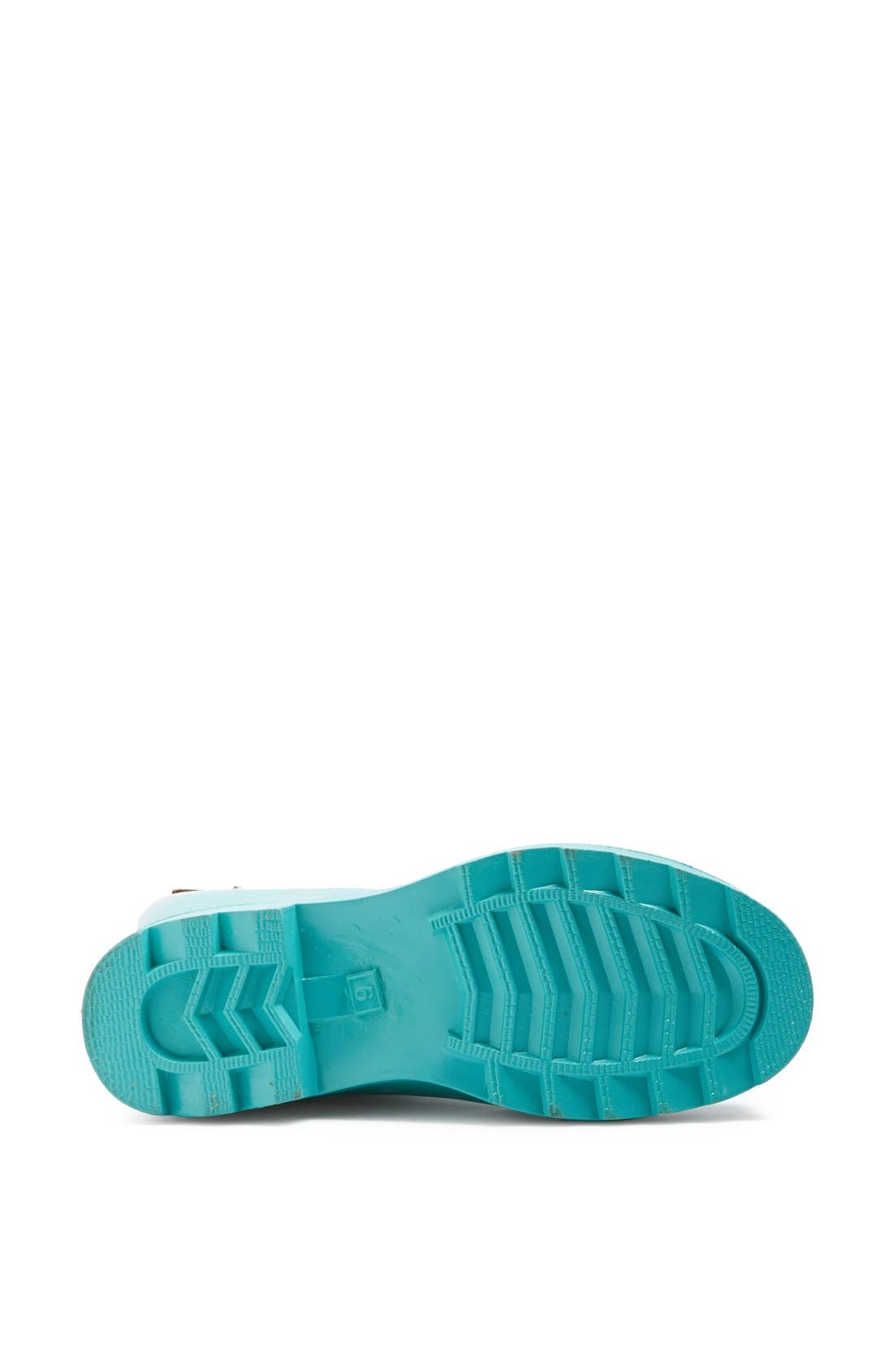 'Posh Dot' Rain Boot, Alternate, color, BRIGHT TURQUOISE