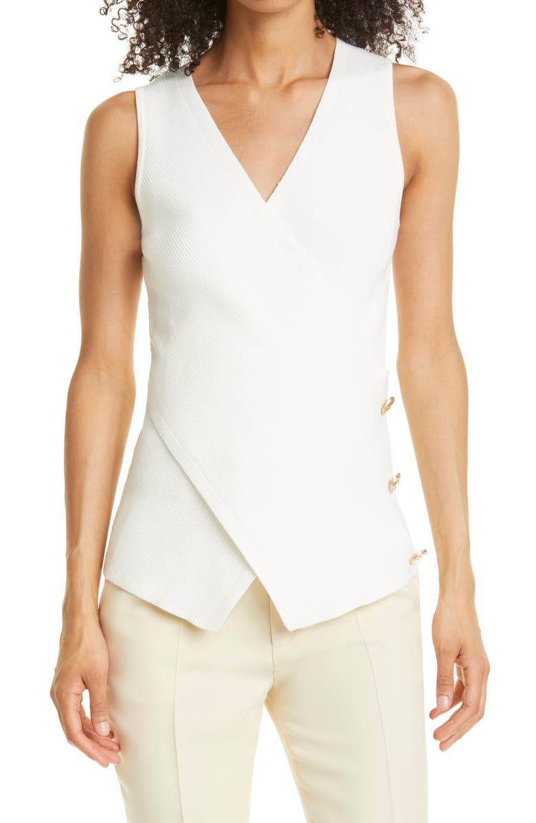 Milly Sleeveless Surplice Top, Main, color,