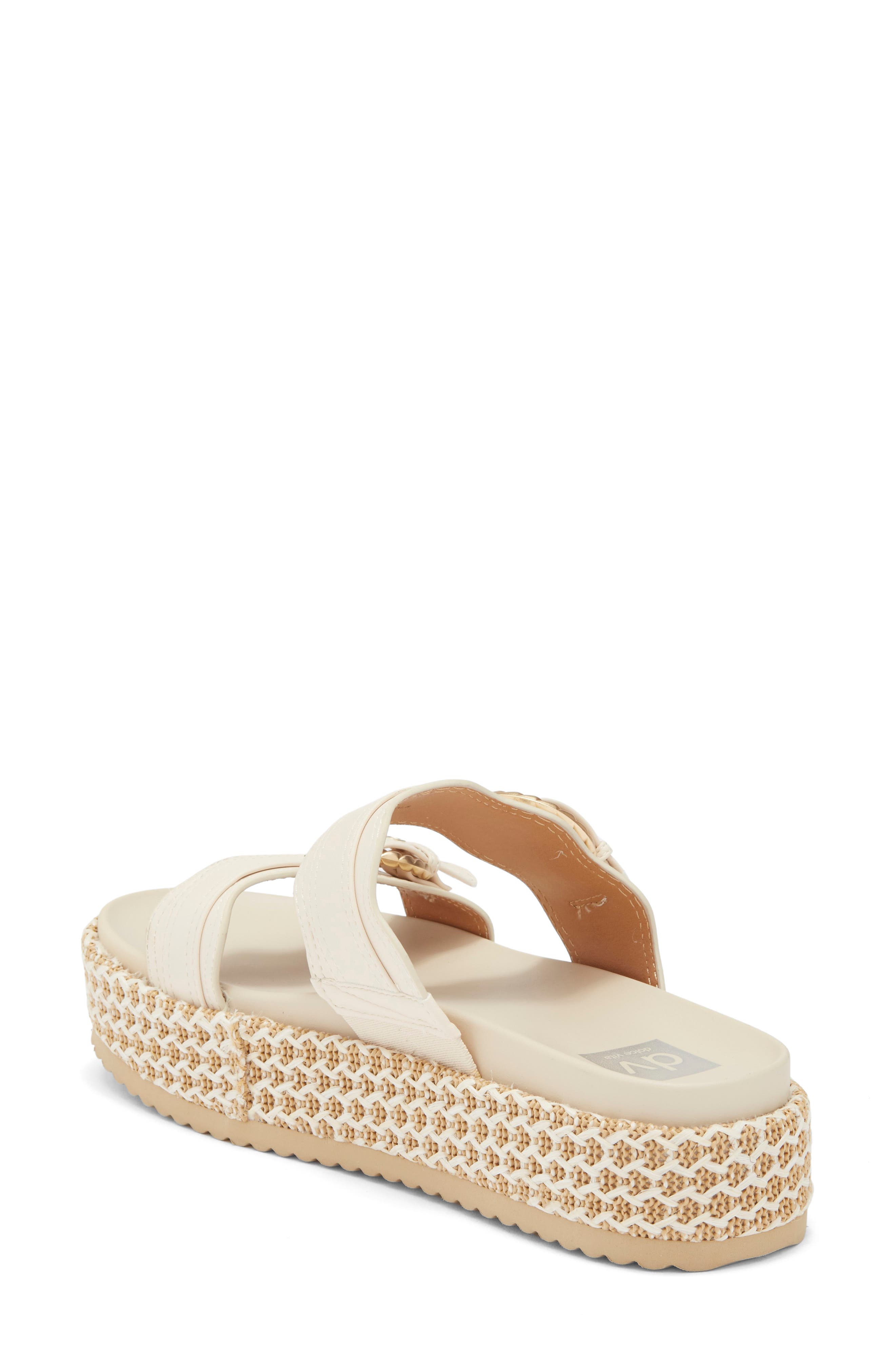 Serpent Platform Slide Sandal, Alternate, color, IVORY MULTI
