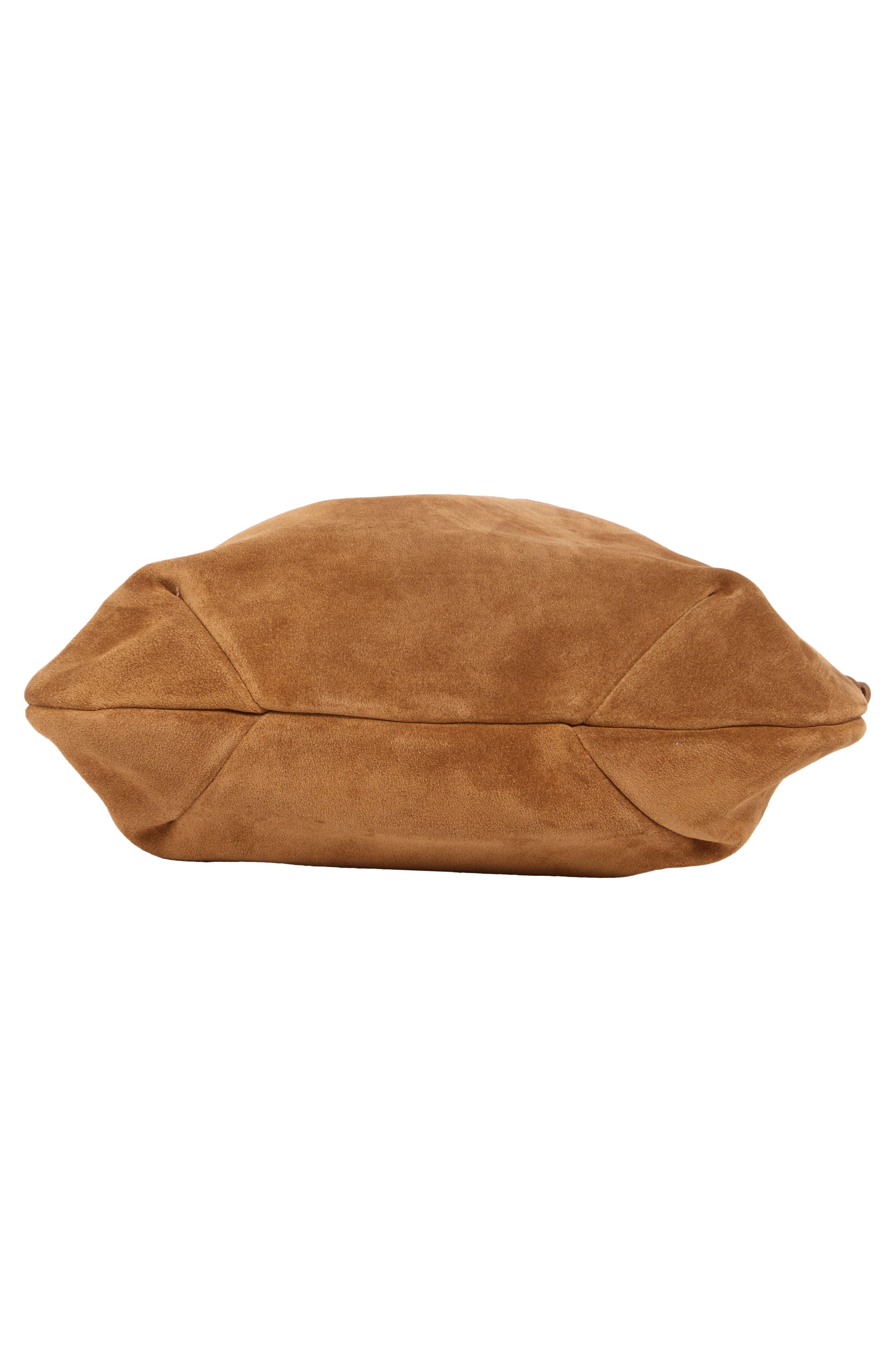 LIFFNER Charm Suede Bucket Bag, Alternate, color, Saddle Brown