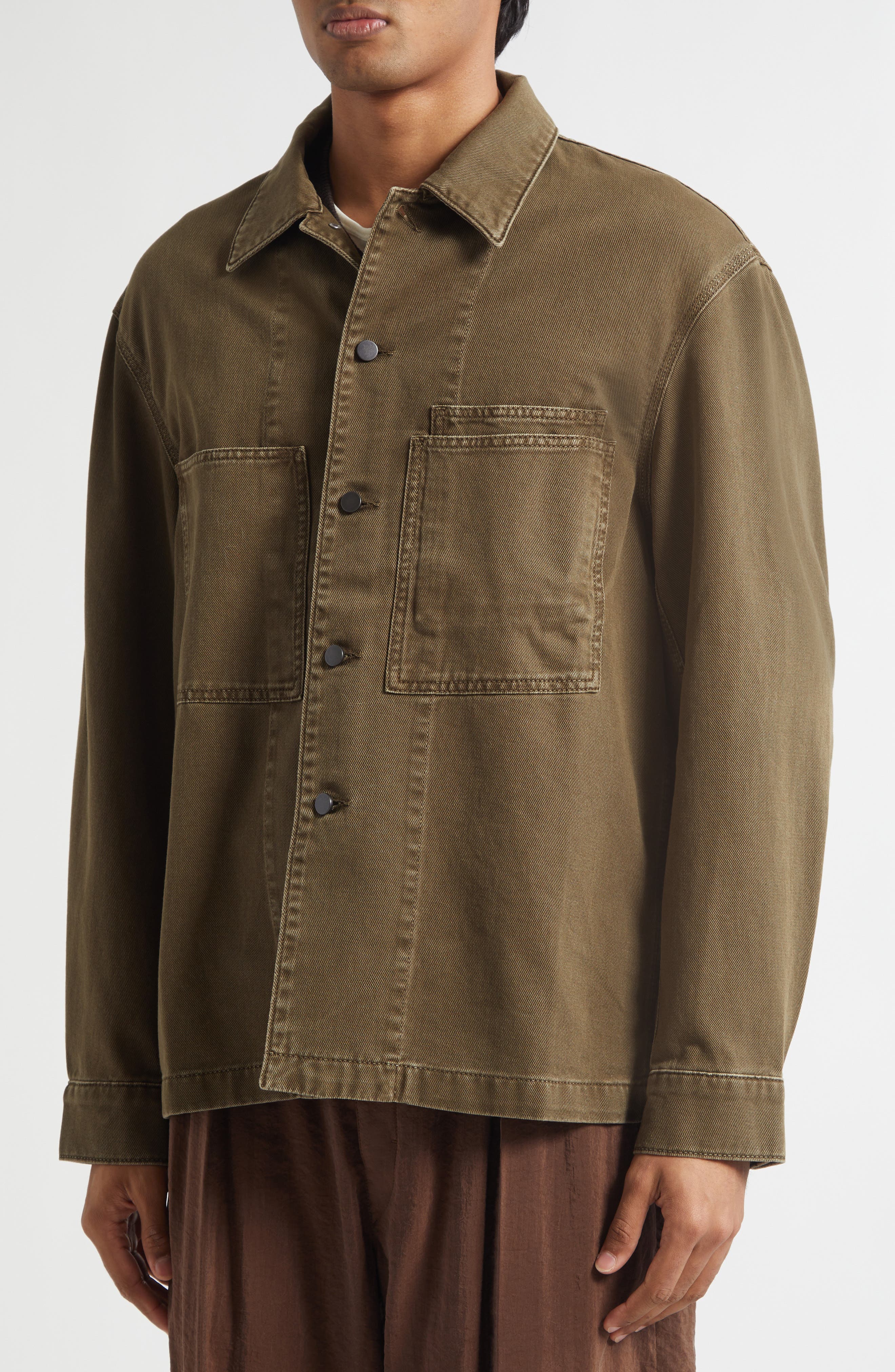 Lemaire Workwear Denim Overshirt (Men) | Nordstrom