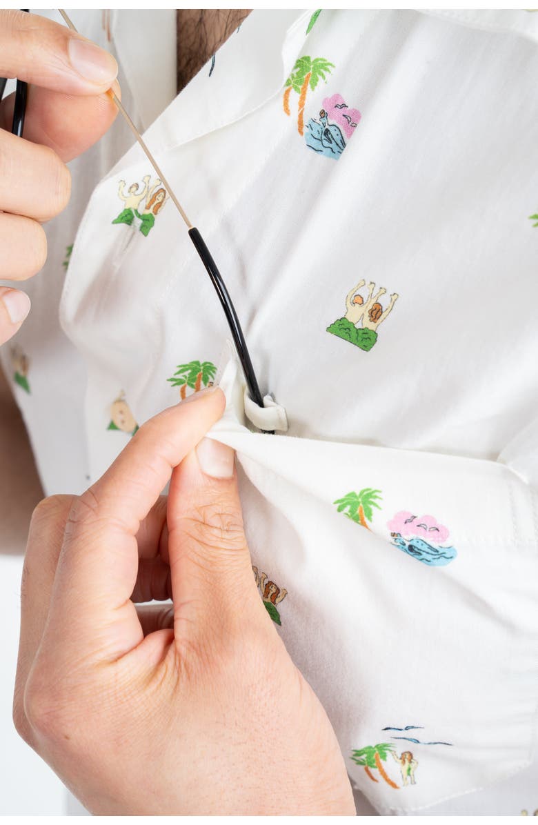 Kenny Flowers The Private Island - Camp Collar Short Sleeve Shirt, Alternate, color, White