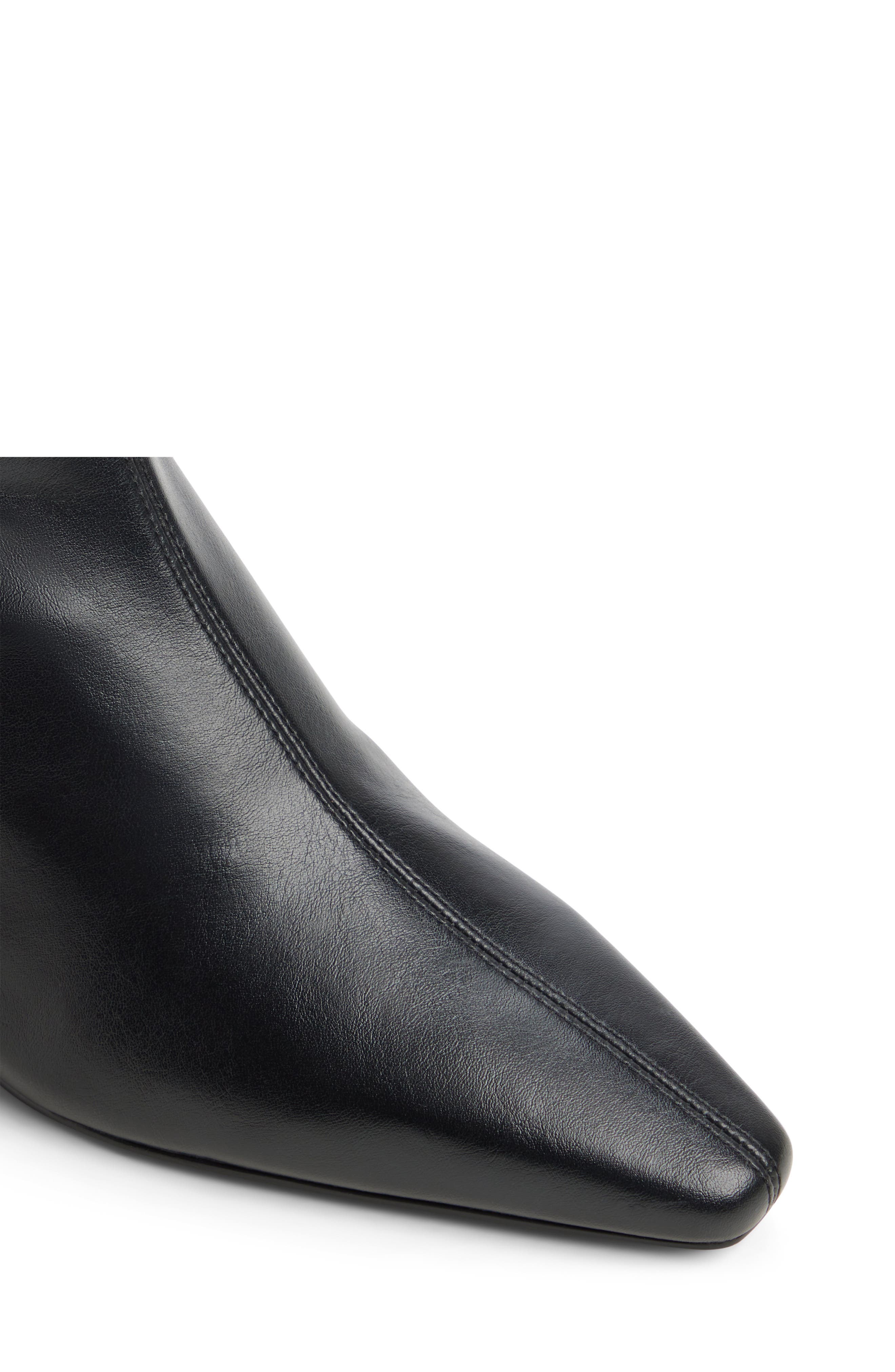 Alyonna Faux Leather Bootie, Alternate, color, BLACK