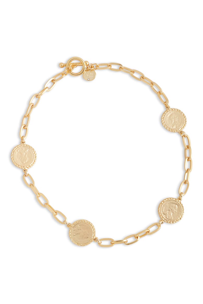 Coin Station Necklace, Main, color, GOLD