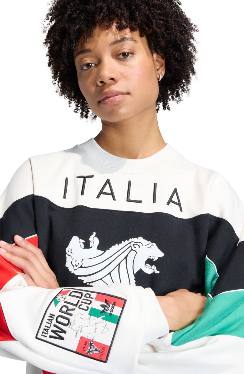 adidas Originals Italia Crewneck Sweatshirt, Alternate, color,