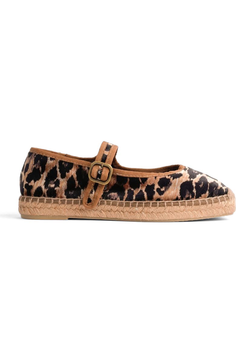 Penelope Chilvers Velvet Espadrille Mary Jane, Alternate, color, Brown