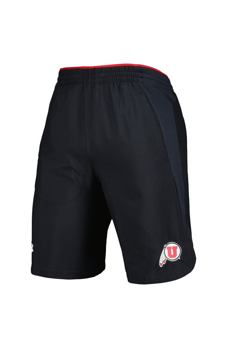 Under Armour Men's Under Armour Black Utah Utes Woven Shorts, Alternate, color,