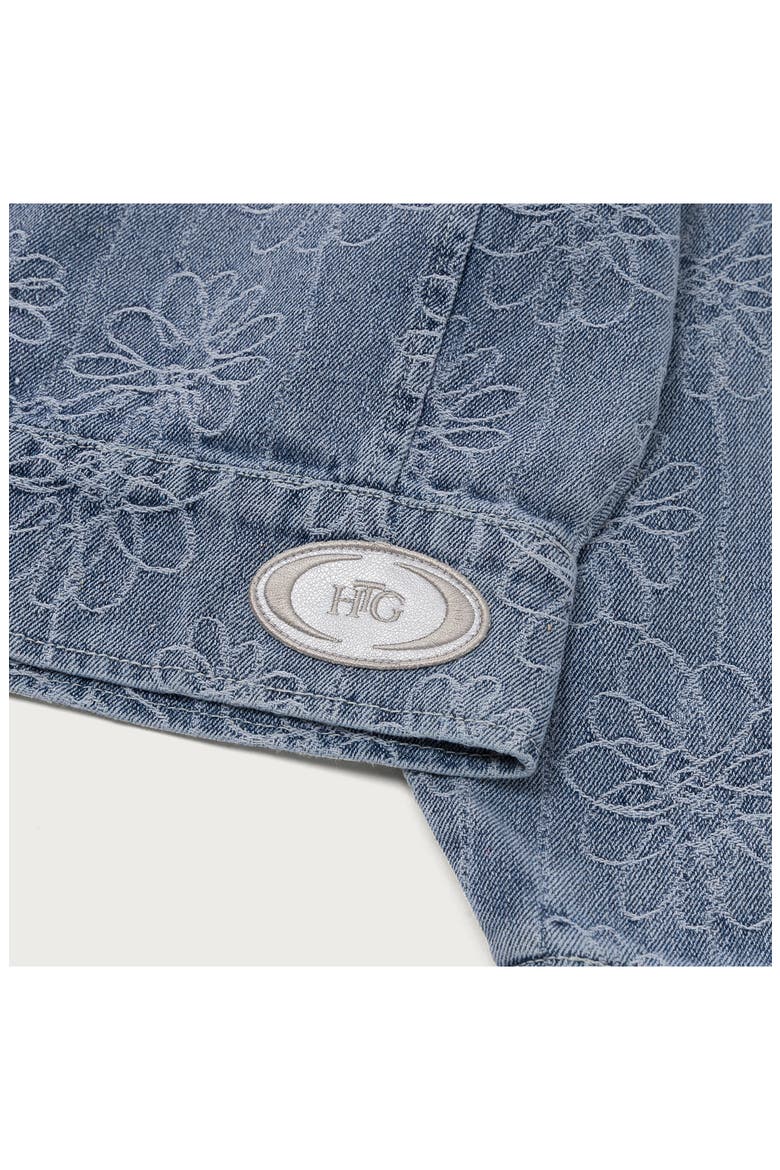 Crop Denim Jacket, Alternate, color, LIGHT BLUE