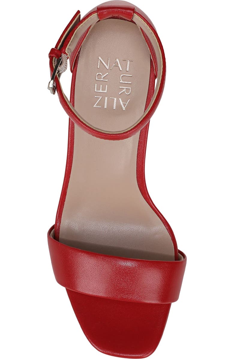 Naturalizer Joy Ankle Strap Sandal, Alternate, color, Red