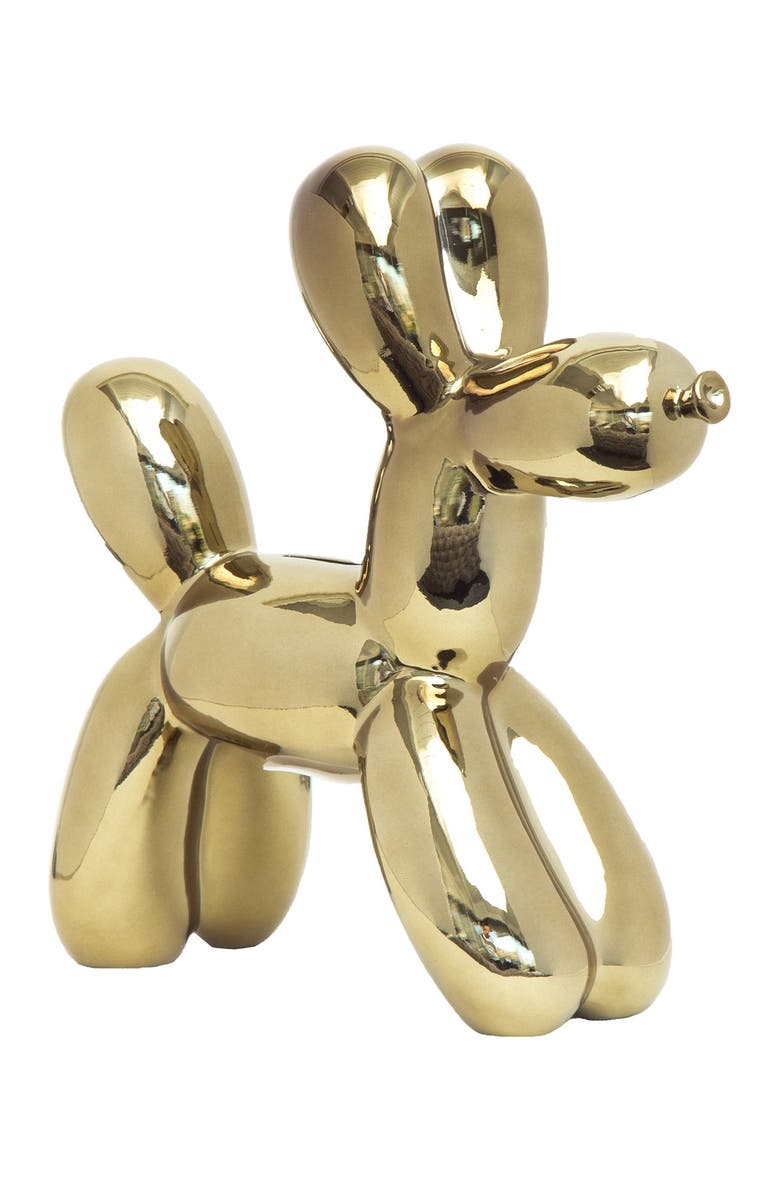 INTERIOR ILLUSIONS Plus Bronze Mini Balloon Dog Bank, Alternate, color, 