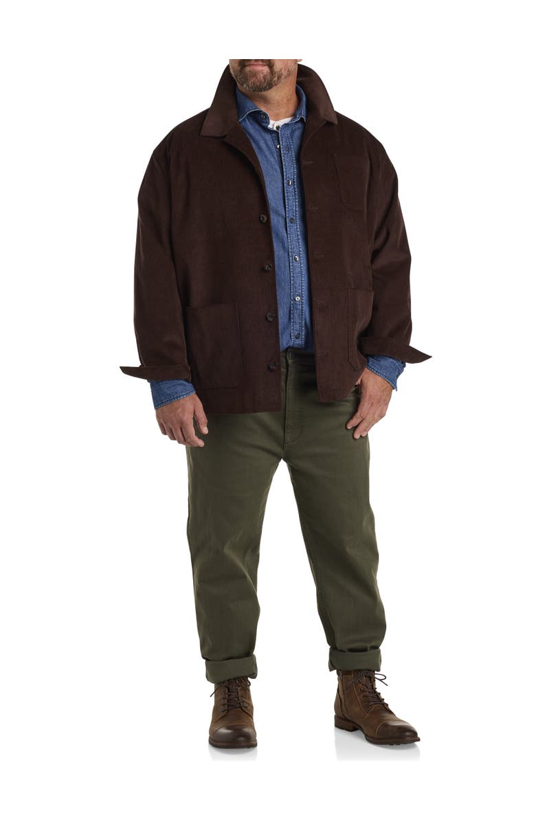 True Nation by DXL Corduroy Chore Coat, Alternate, color, 