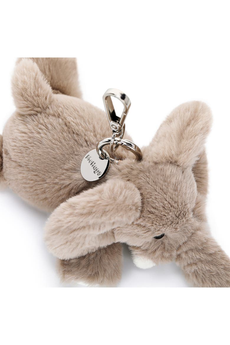 Plush Bag Charm Lazy Elephant, Alternate, color, Multicolored