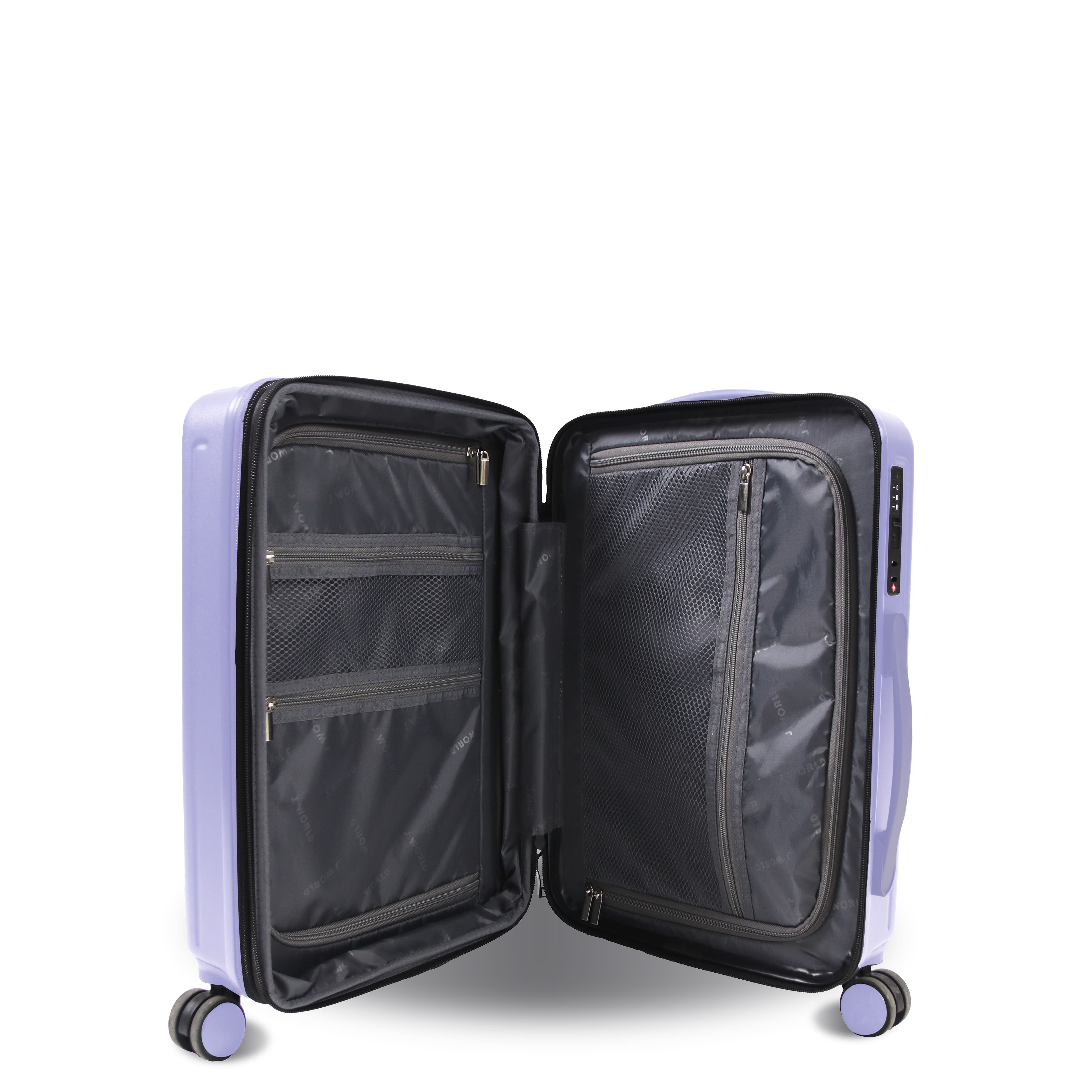 J World North Hardside Carry-on Luggage 20'', Alternate, color, Misty Purple