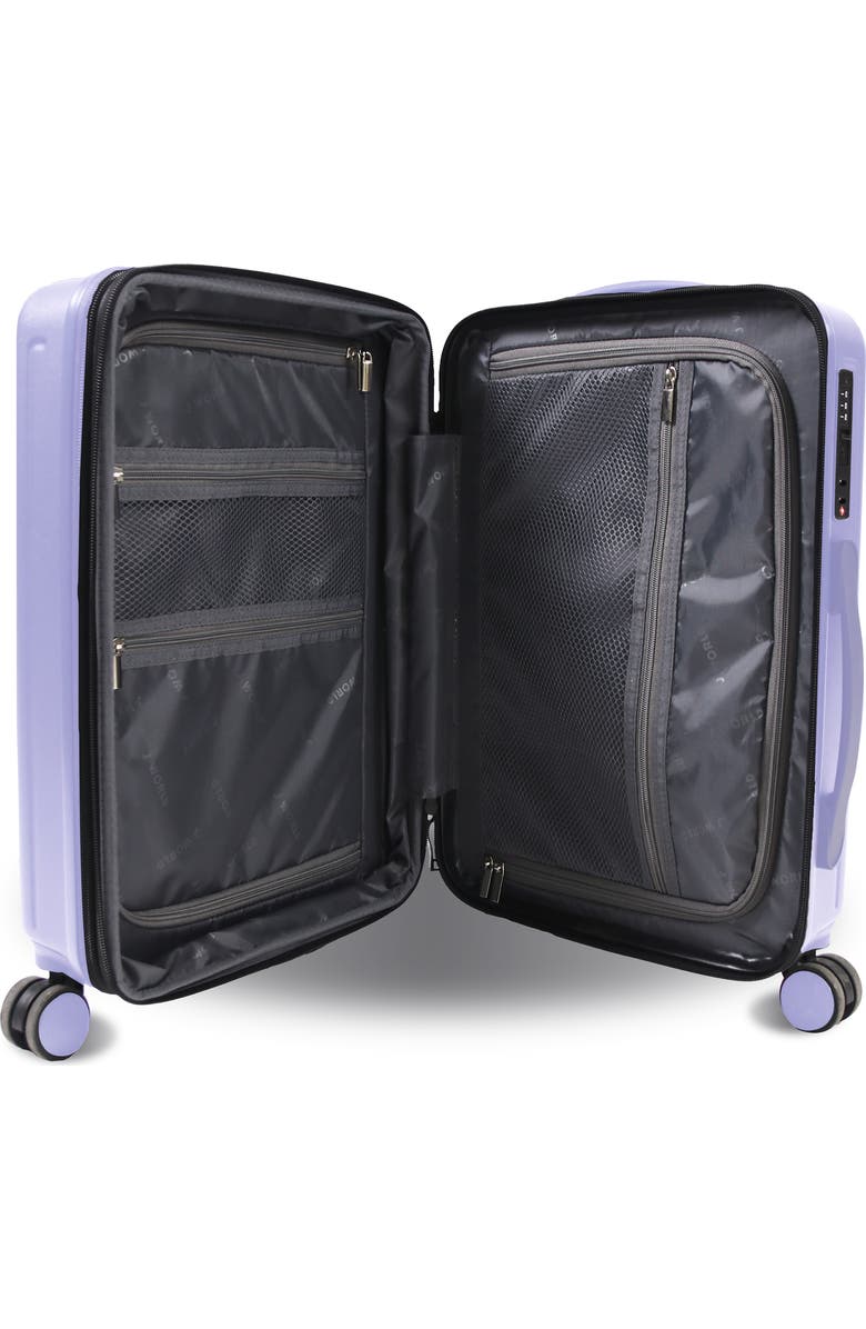 J World North Hardside Carry-on Luggage 20'', Alternate, color, Misty Purple