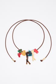 Bimba y Lola And Amber Resin Stone Necklace