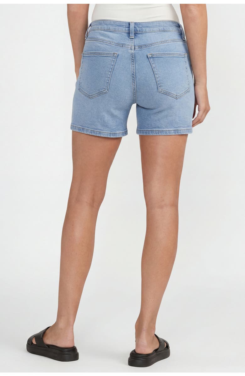 Solomon & Sage Women's Mid-Rise Stretch Denim Shorts, Alternate, color, Light Blue Wash