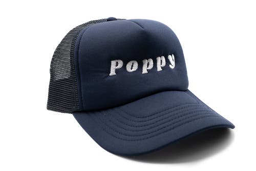Rey To Z Poppy Foam Trucker Hat In Blue