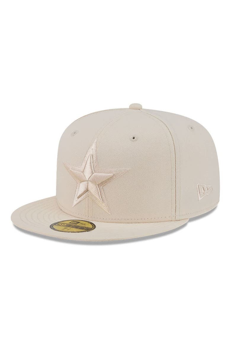 Men's New Era  Cream Dallas Cowboys Color Pack 59FIFTY Fitted Hat, Main, color, Cream