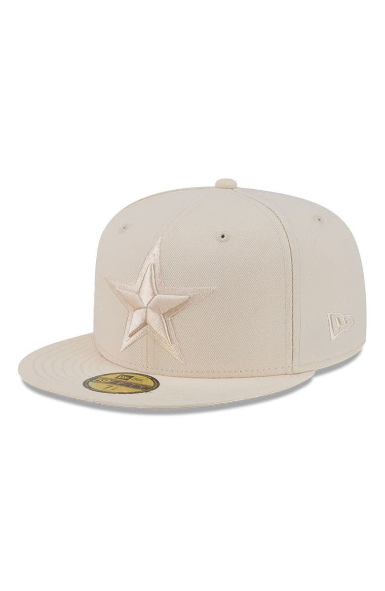New Era Men's New Era Cream Dallas Cowboys Color Pack 59FIFTY Fitted Hat, Main, color, Cream