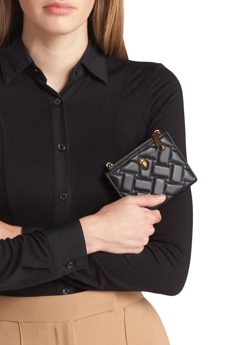 Kurt Geiger London Mini Quilted Leather Bifold Wallet, Alternate, color,