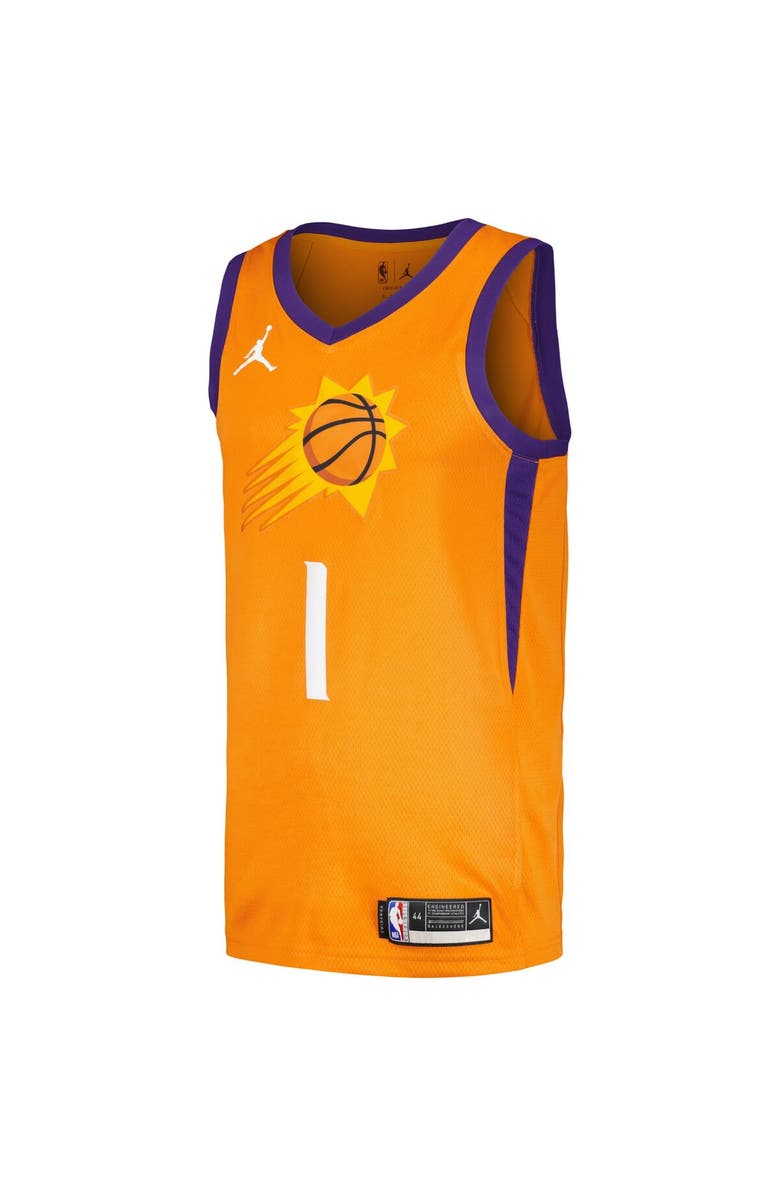 Jordan Brand Men's Jordan Brand Devin Booker Orange Phoenix Suns Swingman Player Jersey - Statement Edition, Alternate, color, 