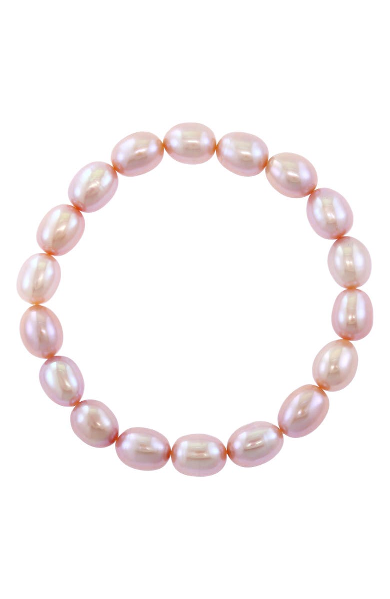 EFFY Pink Freshwater Pearl Necklace, Bracelet & Stud Earrings Set, Alternate, color, Pink