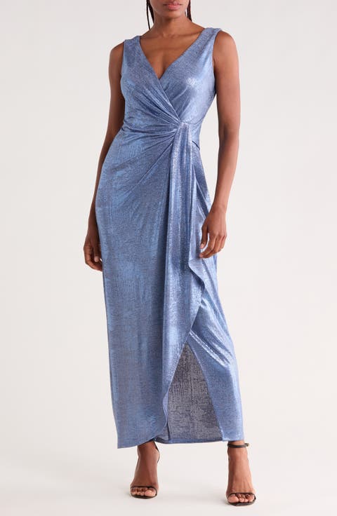 Foiled Jersey Dress
