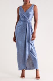 Connected Apparel Foiled Jersey Dress
