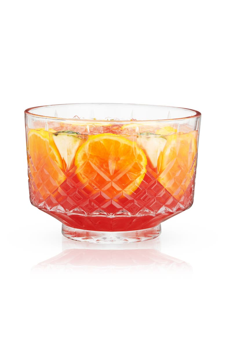 Viski Admiral Crystal Punch Bowl, Alternate, color, Clear