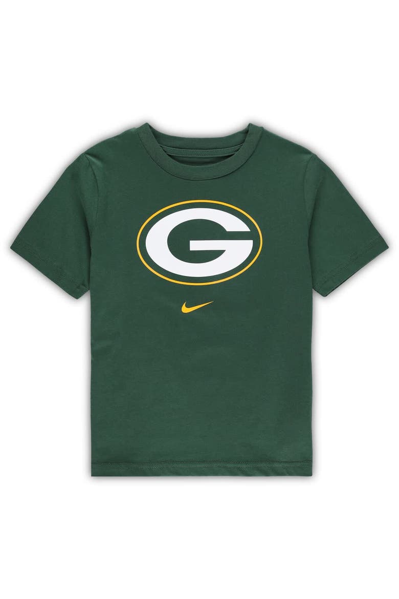 Preschool Nike Green Green Bay Packers Team Wordmark T-Shirt, Main, color, Green