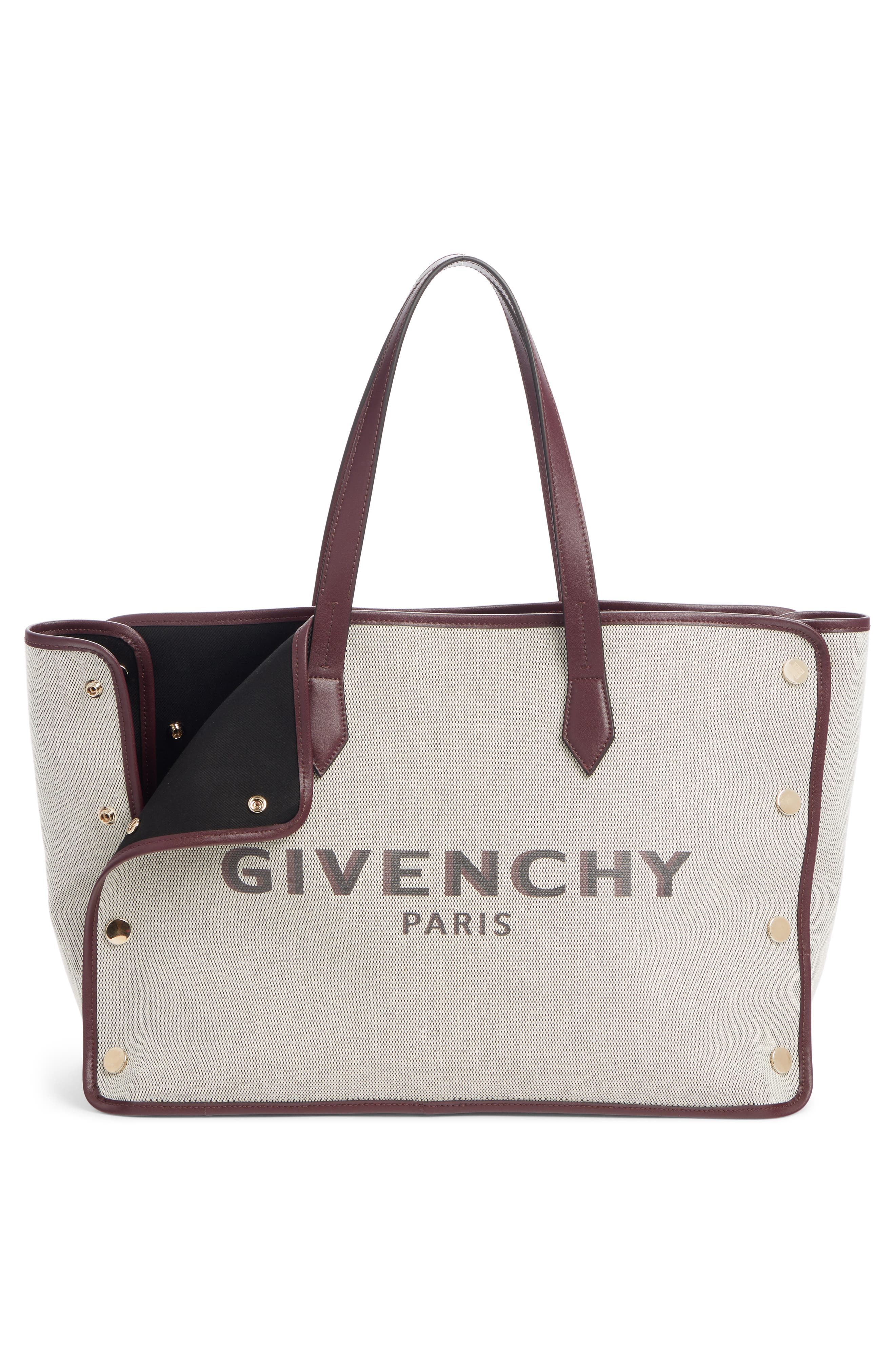 Givenchy Medium Canvas & Leather Shopper, Alternate, color, 