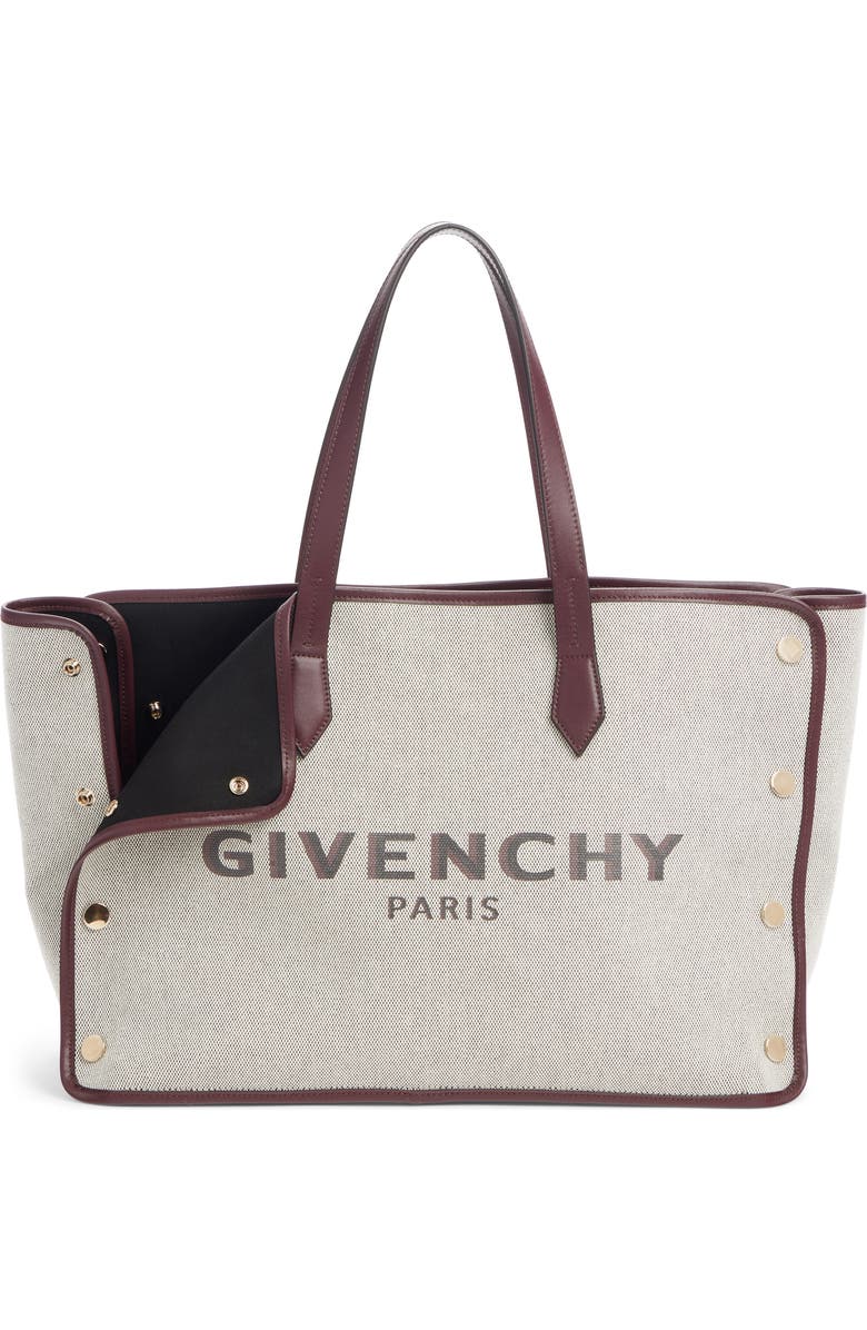 Givenchy Medium Canvas & Leather Shopper, Alternate, color,