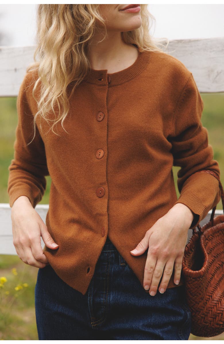 VIR VITA Greta Cardigan, Alternate, color, Fawn