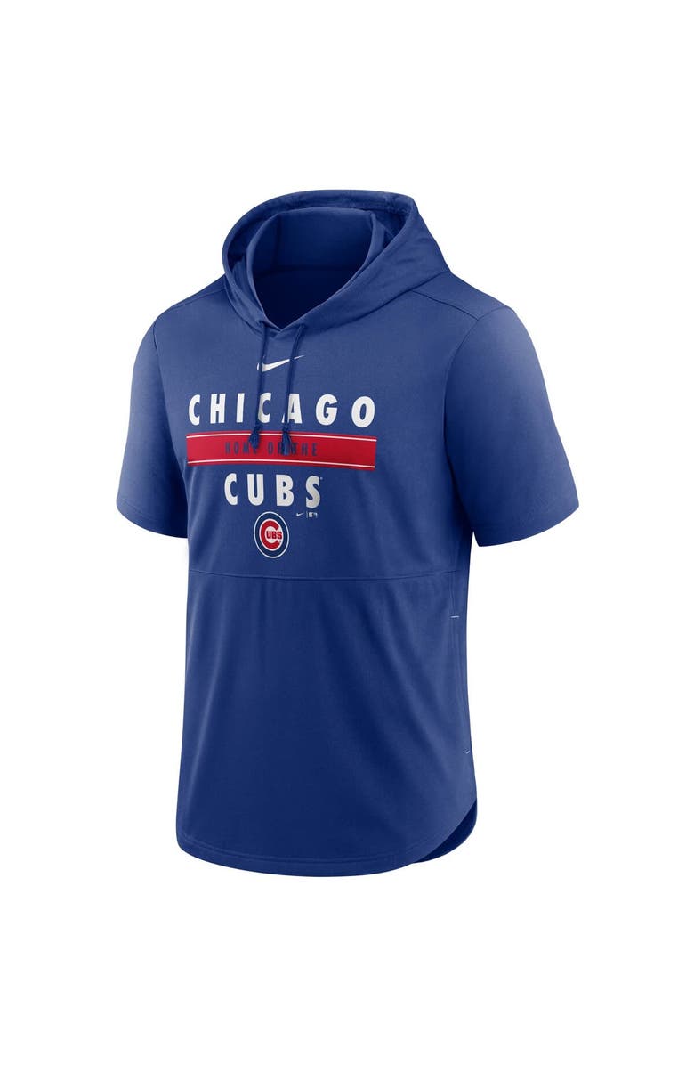 Nike Men's Nike Royal Chicago Cubs Home Team Short Sleeve Hoodie Top, Alternate, color, Royal