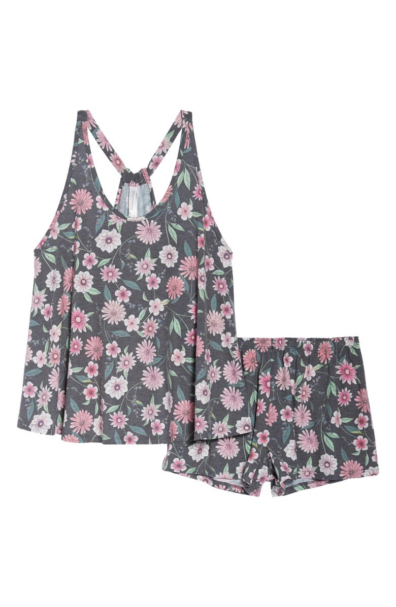 Flora Nikrooz Stephanie II Floral Print Short Pajamas, Alternate, color, 