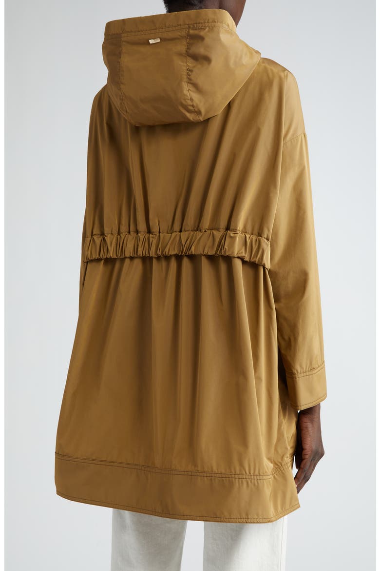 Techno Taffeta A-Line Parka, Alternate, color, CAMEL