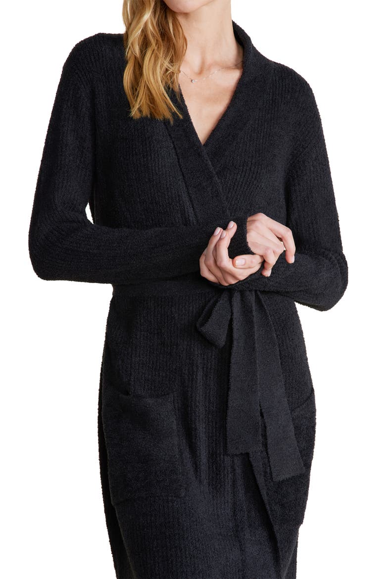 CozyChic™ Lite® Ribbed Robe, Alternate, color, BLACK