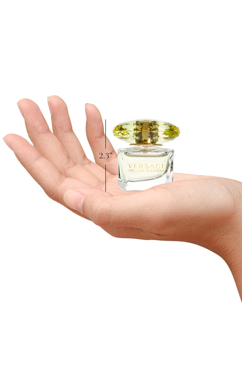 Versace Deluxe Size Yellow Diamond Mini Eau de Toilette, Alternate, color, 