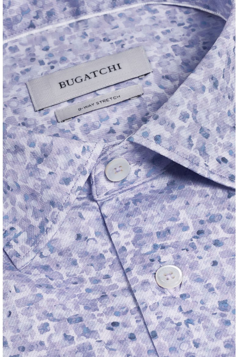 James OoohCotton® Abstract Print Twill Button-Up Shirt, Alternate, color, LILAC