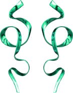 Sterling King Allegro Ribbon Drop Earrings