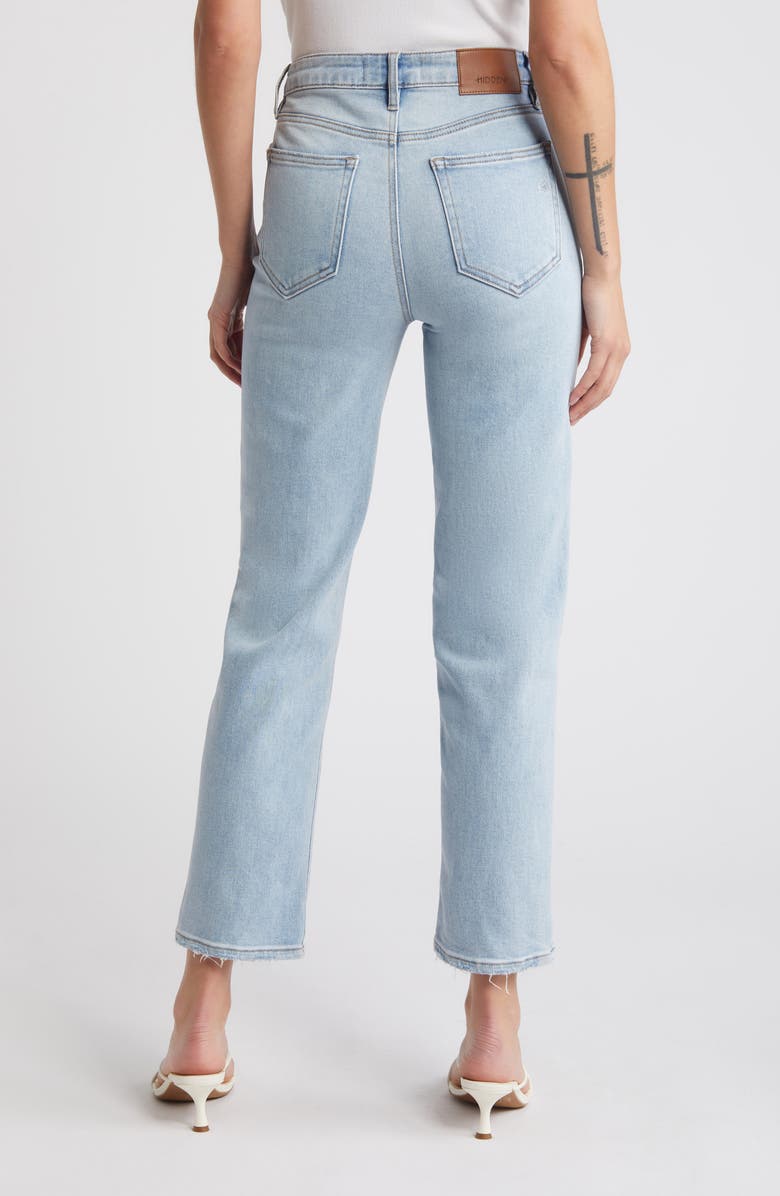 HIDDEN JEANS Ripped Straight Leg jeans, Alternate, color,