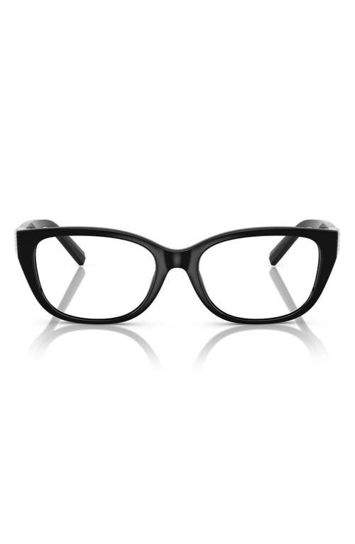 Tiffany & Co . 52mm Pillow Optical Glasses In Black