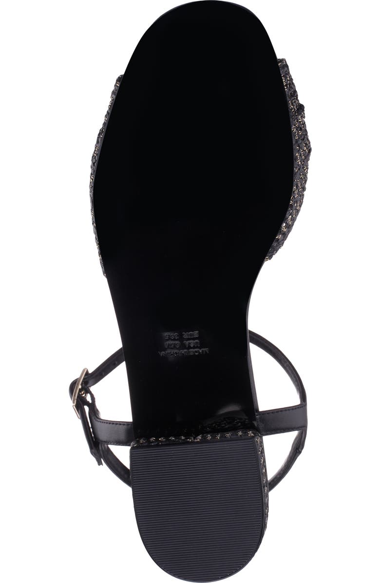 Nina Slater Ankle Strap Sandal, Alternate, color, Black