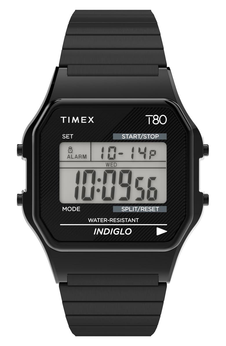 Timex<sup>®</sup> T80 Digital Expansion Band Watch, 34mm, Main, color, 