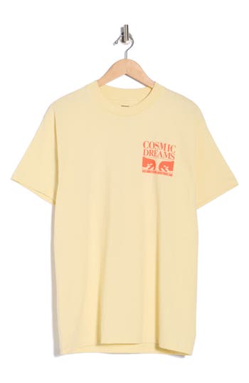 Obey Cosmic Dreams Graphic T-shirt In Yellow