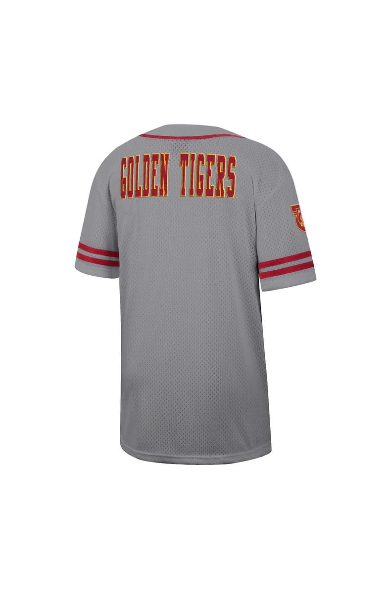 COLOSSEUM Men's Colosseum Gray Tuskegee Golden Tigers Free Spirited Baseball Jersey, Alternate, color, Gray