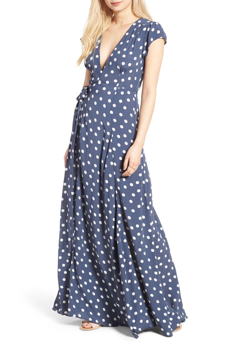 Sid Wrap Maxi Dress (Nordstrom Exclusive), Main, color, INK