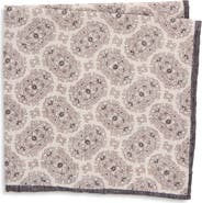 Eleventy Wool & Cotton Pocket Square