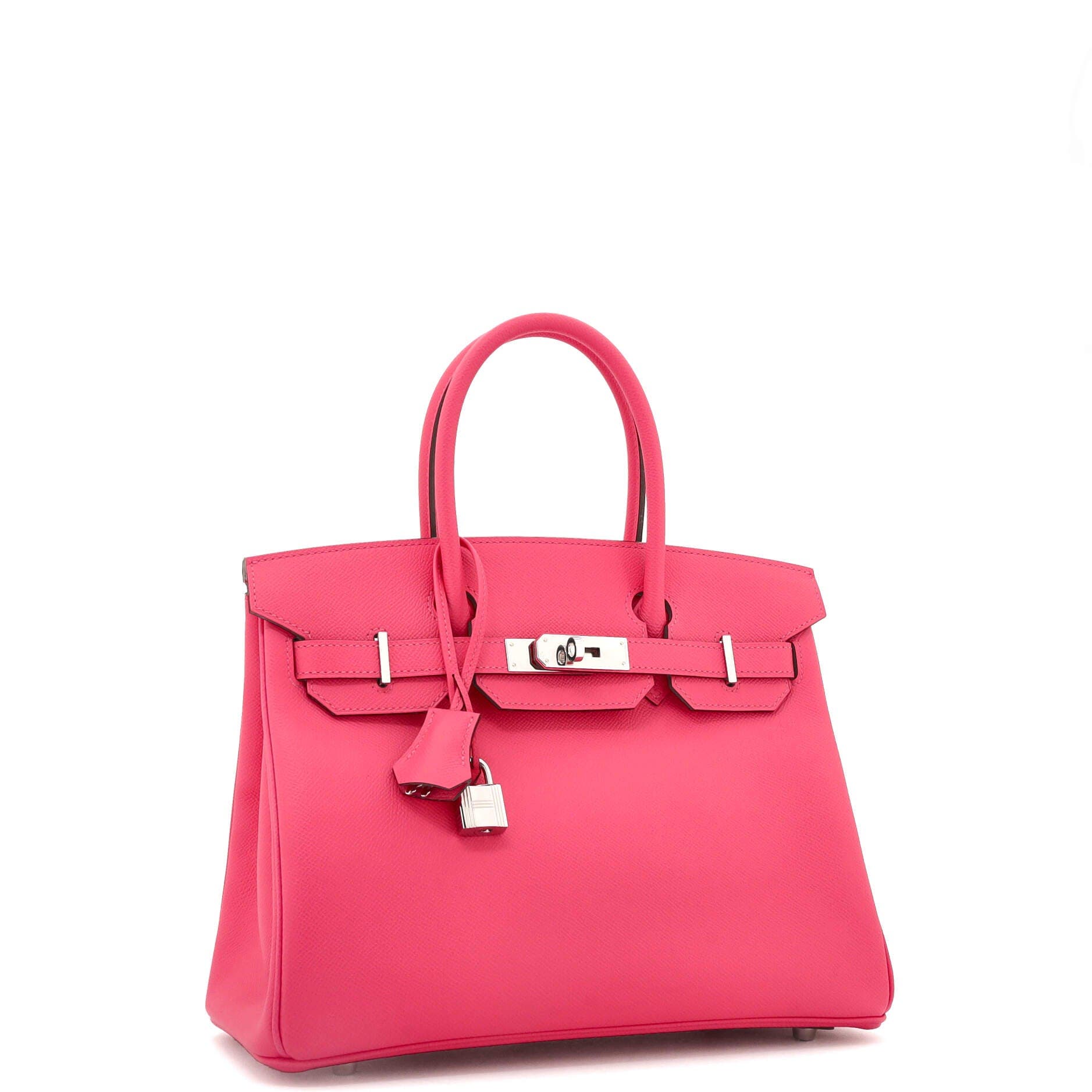 Birkin Handbag Pink Epsom with Palladium Hardware 30, Alternate, color, Pink
